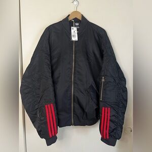 NWT Adidas Originals Willy Chavarria Satin Bomber Jacket Size M